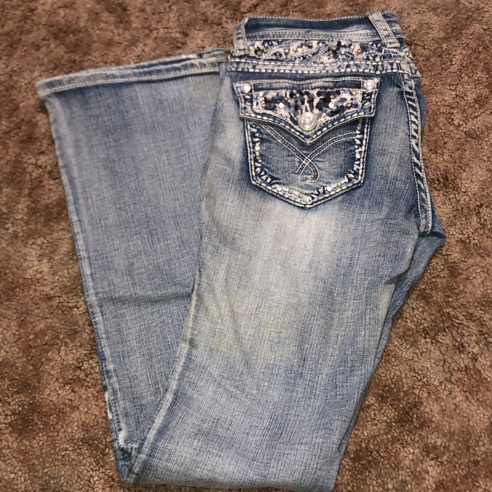 Elegant Light Blue Women's Boot Cut Jeans